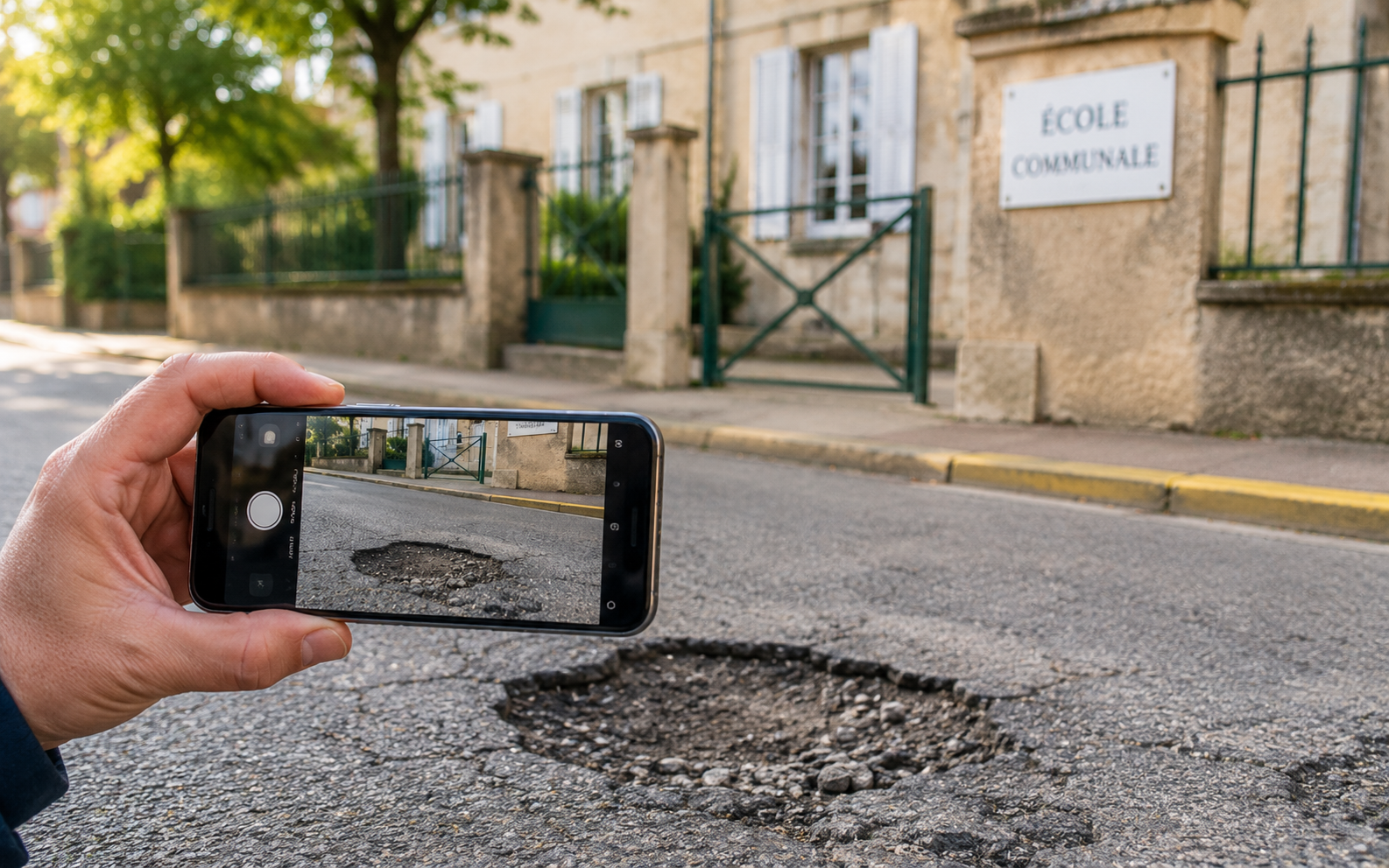 Un signalement citoyen, du trottoir au back-office